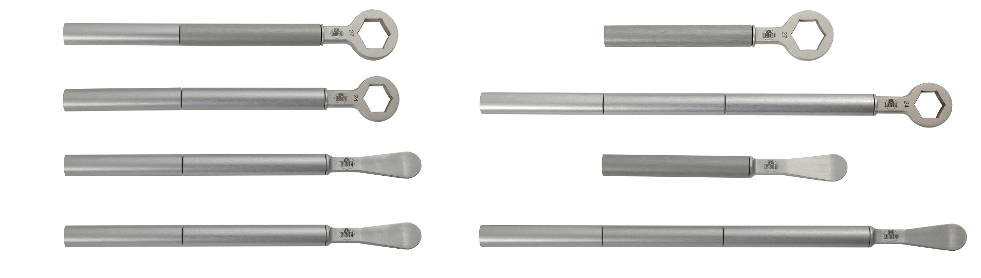 Tyre-Pro set; tire spoons, axle nut wrenches and bead breaker