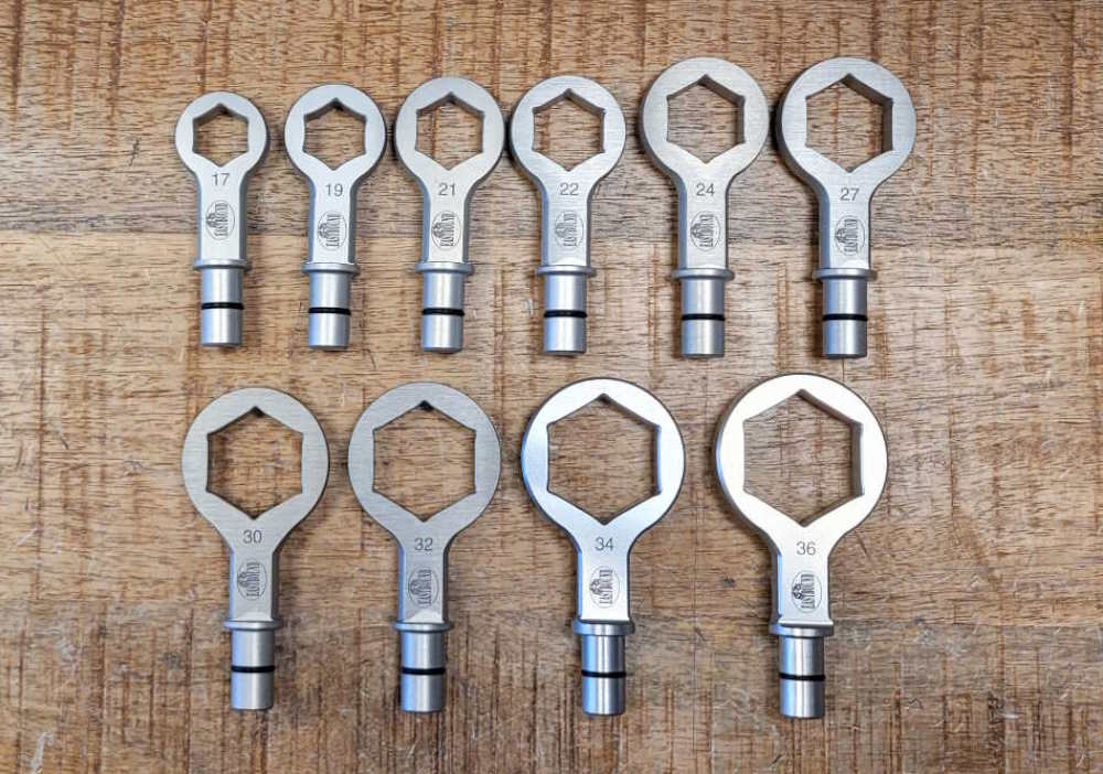 Clé Pour écrous D’essieu Remorque SAF - Six Pans 36 Mm - 85 Mm - Pour Clé à Choc Et Manuelle - Haute Résistance