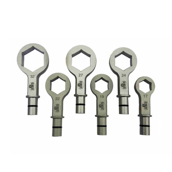 Eastbound axle nut wrenches