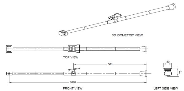 #Motowinch koppelstuk 35mm