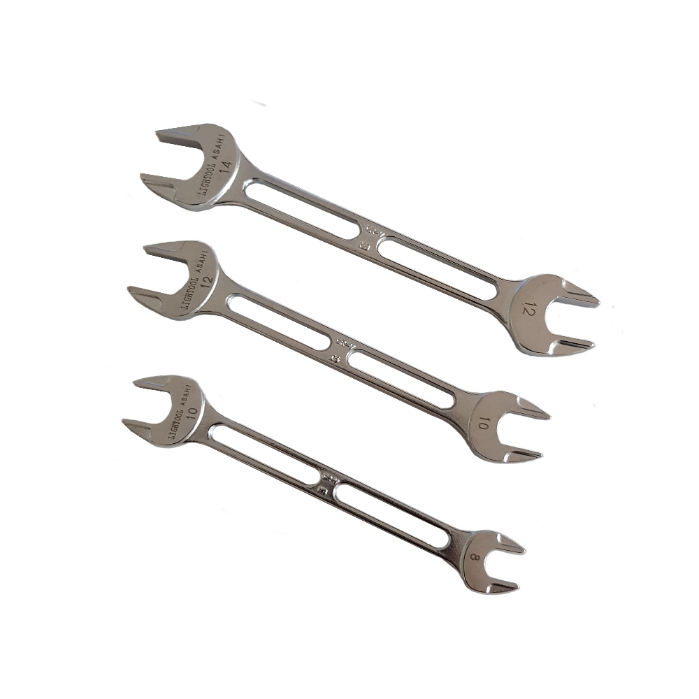 8×9 10×12 11×13 14×17 19×21mm SNT0550 4992676016613 Asahi Tools Extremely Thin Spanner 5 pcs